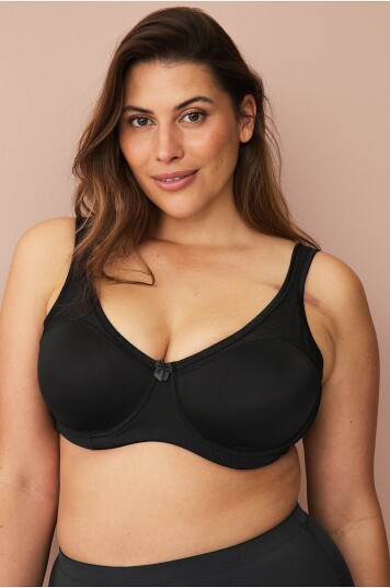 Ellos Plus Collection Spile bh Minimizer Cecilia Svart