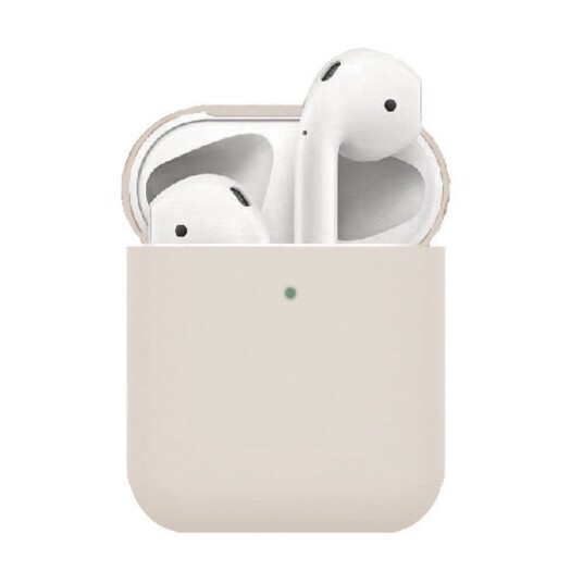 INCOVER Apple AirPods (1. & 2. gen.) Tynt Silikondeksel Beige