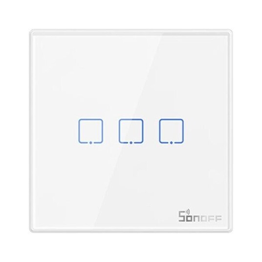 Sonoff T2EU3C-RF Smart Veggbryter 433MHz Hvit Sonoff T2EU3C-RF Smart Veggbryter 433MHz Hvit
