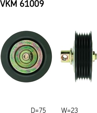 Løpehjul, vifterem SKF VKM 61009