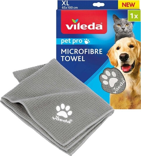 Vileda Pet Pro Mikrofiberhåndkle til kjæledyr - XL