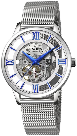 Festina Herreklokke F20534 1 Skjelettkuttet/Stål Ø41.5 mm