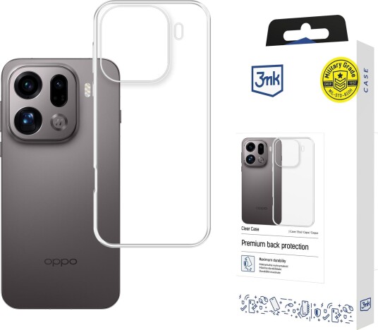 3mk Clear Case for Oppo Find X9 Pro Transparent