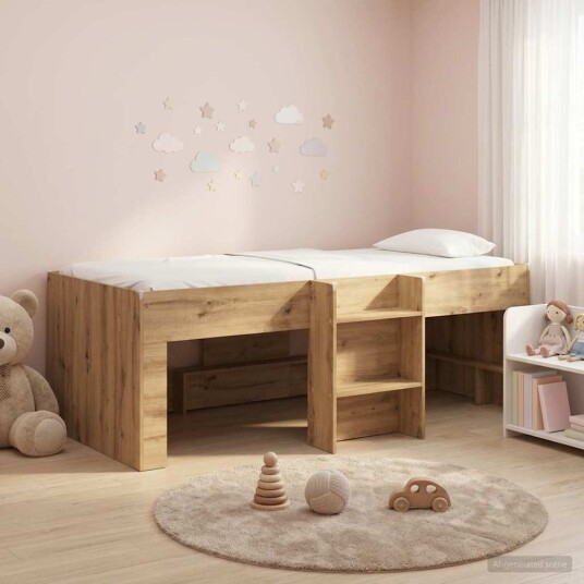 Barnas Høye Sengramme 2 pcs Artisan eik 90 x 200 cm