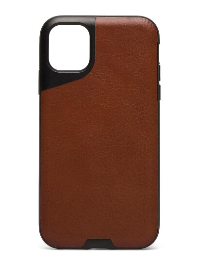 Mous Mous Contour Leather Protective Phone Case - Brown - IPHONE 11 Mous Mous Contour Leather Protective Phone Case - Brown - IPHONE 11