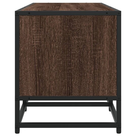 TV-benk brun eik 100x35x41 cm konstruert tre og metall 8721102838972 TV-benk brun eik 100x35x41 cm konstruert tre og metall 8721102838972