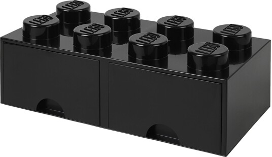 LEGO Oppbevaringsboks med Skuff 8 Svart