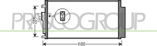 Kondensator klimaanlegg PRASCO FT030C001