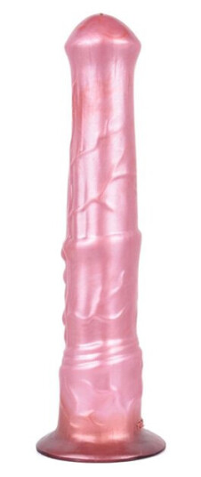 Pink Alien Jolly Star Metallic Dildo 36 cm