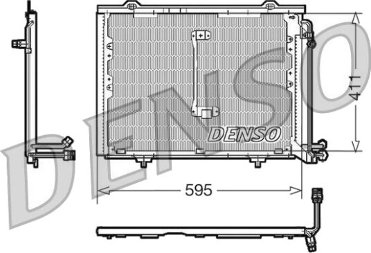 Kondensator, klimaanlegg DENSO DCN17013