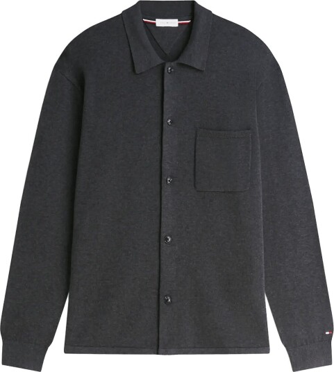 Tommy Hilfiger Essential Cotton Ls Over Shirt Grey S