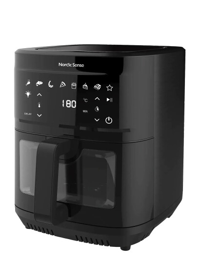 Nordic Sense Airfryer 2000 Watt - Black - 9 LITER x 29.6