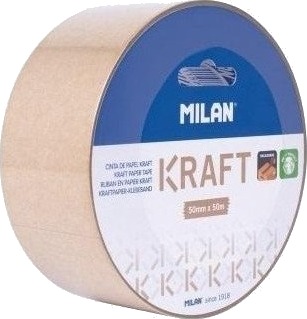 Kraftpapirpakningstape 50Mm X 66M Milan Kraftpapirpakningstape 50Mm X 66M Milan