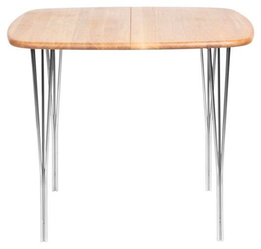Haslev Møbelsnedkeri Symphony Spisebord 86 - oljet Eik/Krom, 90x90