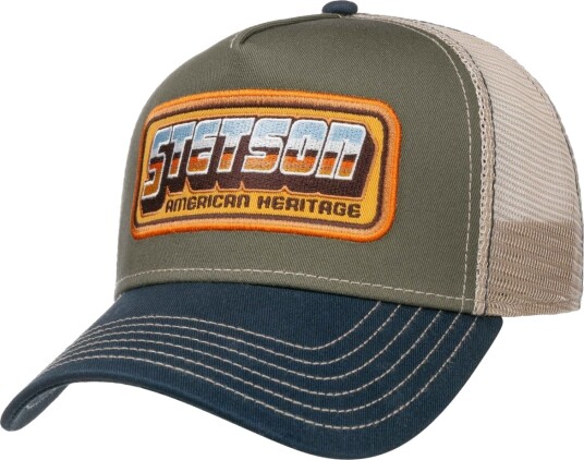 Stetson Trucker Cap Chrome Navy/oliven Stetson Trucker Cap Chrome Navy/oliven