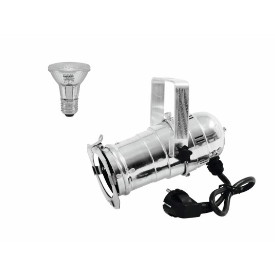 EuroLite Set Par-20 Spot Sølv & Par-20 230v Smd 6w E-27 Led 6500k EuroLite Set Par-20 Spot Sølv & Par-20 230v Smd 6w E-27 Led 6500k