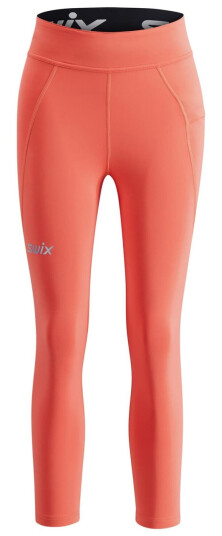 Swix Pace High Waist Cropped Tights W Cayenne XS Swix Pace High Waist Cropped Tights W Cayenne XS