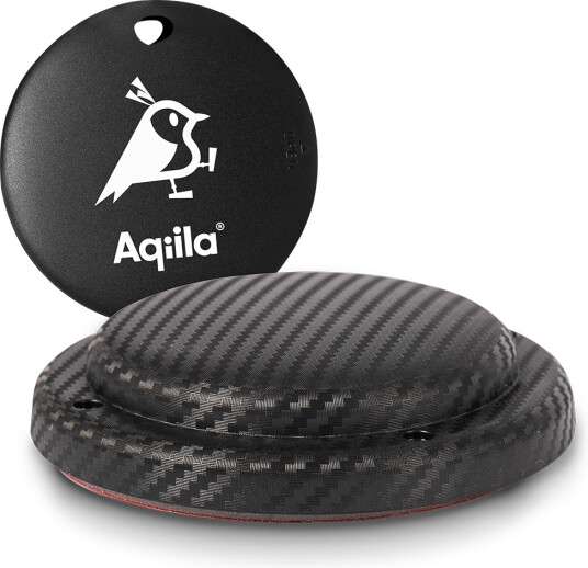 Aqiila Tagbird Sporingsbrikke med Monteringsdeksel for iOS & Android