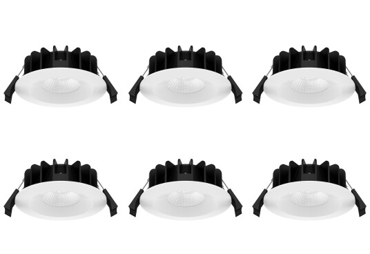 Westal WLD R84 Downlight fast 8 W hvit 6 pakning 3000 K 600 lm Belysning Westal WLD R84 Downlight fast 8 W hvit 6 pakning 3000 K 600 lm Belysning