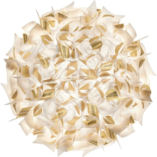 Slamp Veli Aurea Vegg/ Taklampe Stor Hvit/Gull Slamp Veli Aurea Vegg/ Taklampe Stor Hvit/Gull