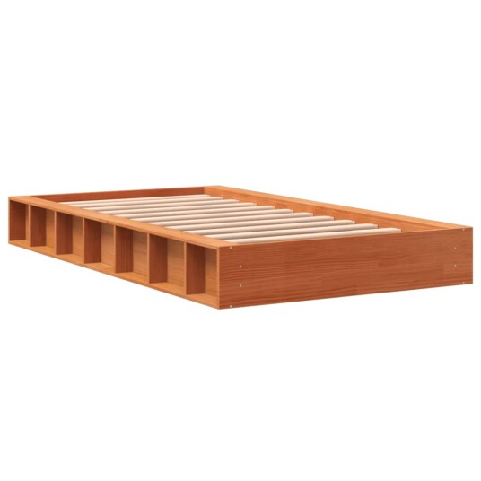 vidaXL Dagseng voksbrun 75x190 cm heltre furu 8721012315235