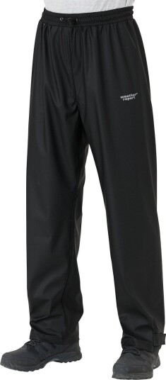 Rain Pant PU, Herre - black, XXXL