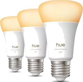 Philips Hue White Ambiance Led Lyspære Form: A60 E27 6 W Ekvivalent 60 W Klasse D Varm Til Kjølig Hvitt Lys 1000 20000 K En Pakke 3 Philips Hue White Ambiance Led Lyspære Form: A60 E27 6 W Ekvivalent 60 W Klasse D Varm Til Kjølig Hvitt Lys 1000 20000 K En Pakke 3