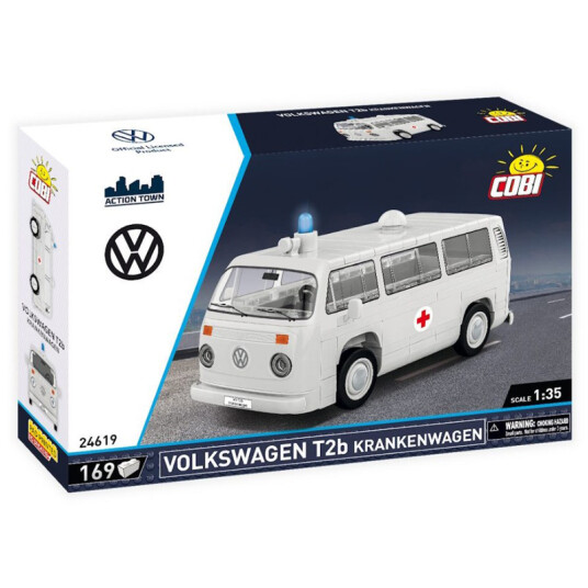 COBI Action Town: VW Byggesett 169 Deler   Volkswagen T2b Krankenwagen