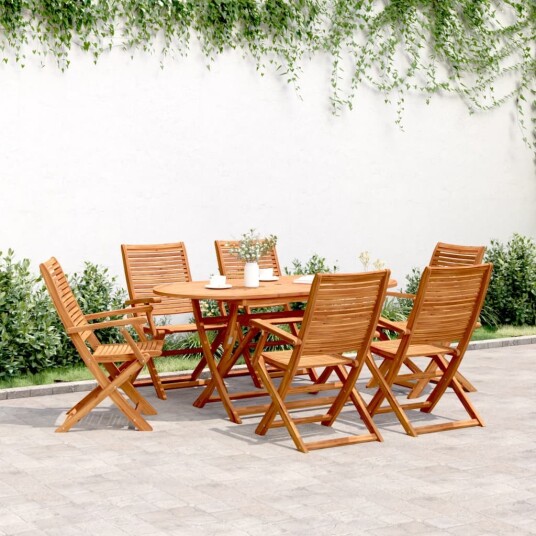 Sammenleggbare hagestoler 6 stk 57x66x95 cm heltre akasie 3214475 Sammenleggbare hagestoler 6 stk 57x66x95 cm heltre akasie 3214475