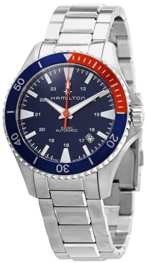 Hamilton Herreklokke H82365141 Khaki Navy Blå/Stål Ø40 mm