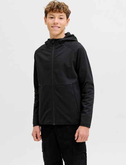 Jack & Jones Jjebase Sweat Zip Hood Noos Jnr Black 164 Jack & Jones Jjebase Sweat Zip Hood Noos Jnr Black 164