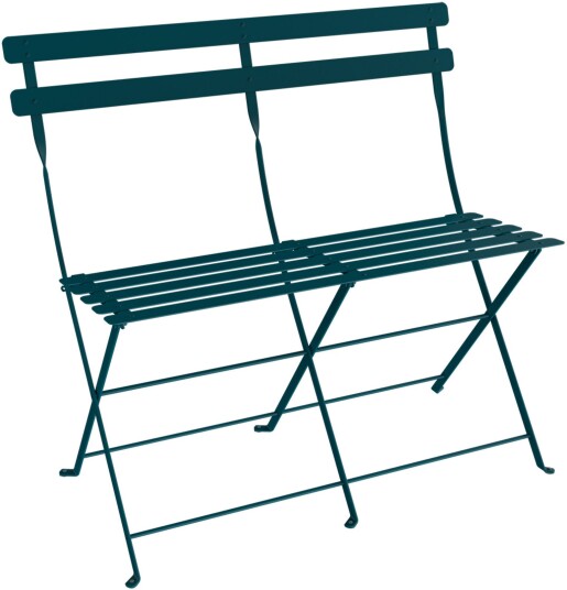 Fermob Bistro 2 Seater Ottoman Acapulco Blue Utendørs Krakker Og Puffer Blå Metall Fermob Bistro 2 Seater Ottoman Acapulco Blue Utendørs Krakker Og Puffer Blå Metall