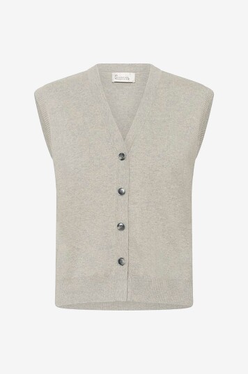 My Essential Wardrobe   Vest mwtino Knit   Grå