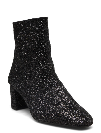 ANGULUS Bootie - Block Heel - With Zippe - Black - 40