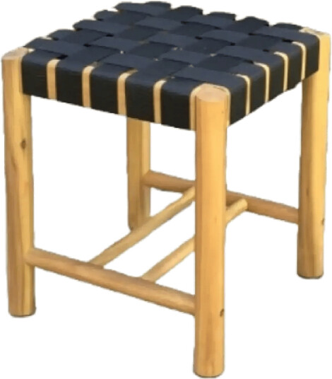 Hâws Hâws Nooka Stool Black Rope 40X40X45Cm   ONE SIZE
