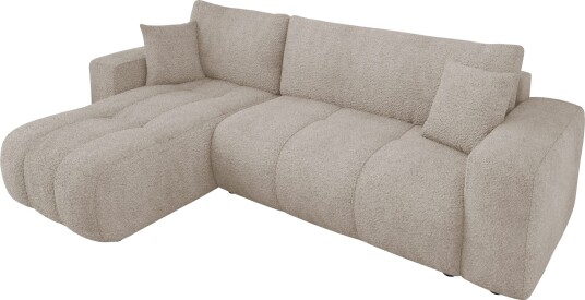 Flo Sovesofa med sjeselong 3 seter Grå