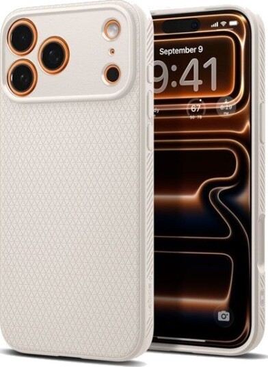 Spigen Liquid Air Mobildeksel for iPhone 17 Pro Max Natural Titanium