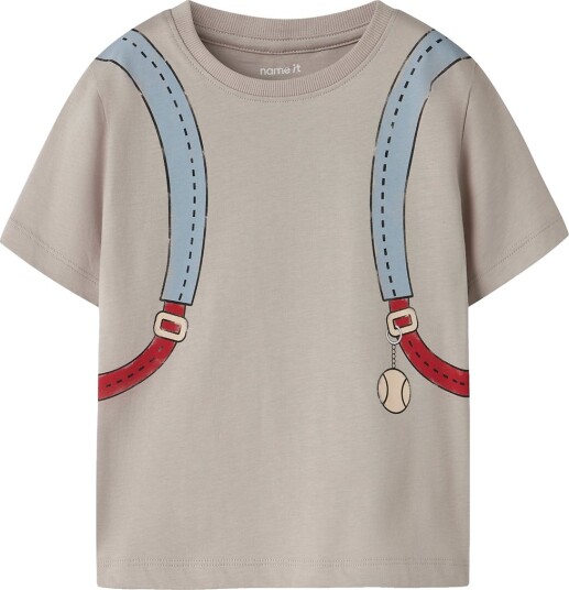 Name It T skjorte NmmFum Chateau Gray Name It 7 8 år (122 128) T skjorte Beige