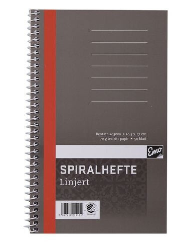 Spiralhefte Emo 10,5x17cm 70g 50bl Linjert