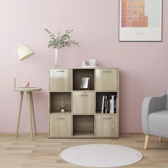 Bokhylle 90x30x90 cm - sonoma eik