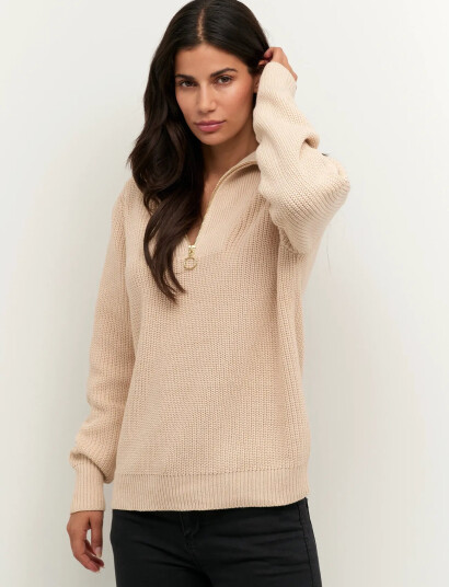Kaffe Kalioa Knit Pullover - Beige - XXL