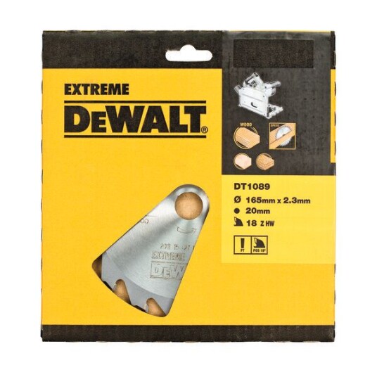 Dewalt Sagblad Dt1089, 165mm, Hurtigkløyv