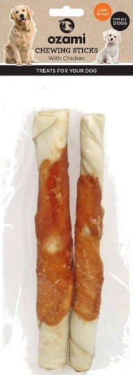 Ozami Hundetygg Kyllingstænger 25 cm 200 gram Ozami Hundetygg Kyllingstænger 25 cm 200 gram