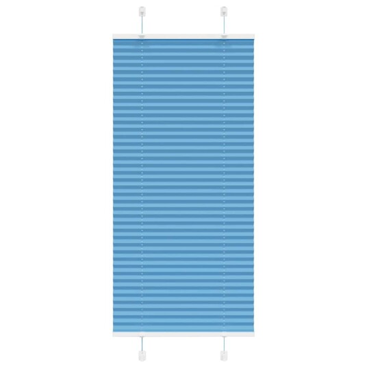 Plisségardin Blå 65x150 cm Stoffbredde 64,4 Polyester