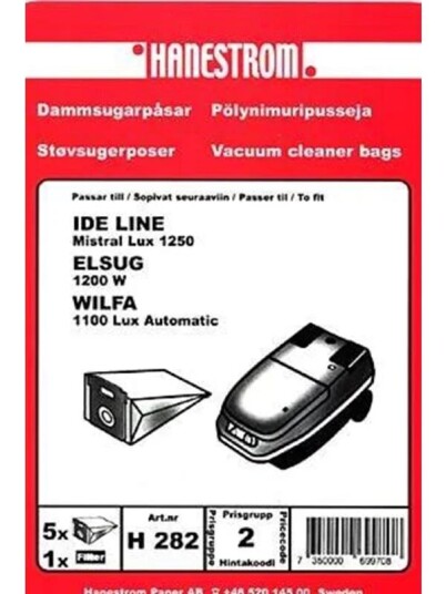 Haneström Støvsugerposer papir 5st. DU12094 Haneström Støvsugerposer papir 5st. DU12094