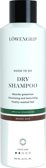 Good To Go Dry Shampoo For Brown Hair Apple & Cedarwood LÖWENGRIP Good To Go Dry Shampoo For Brown Hair Apple & Cedarwood