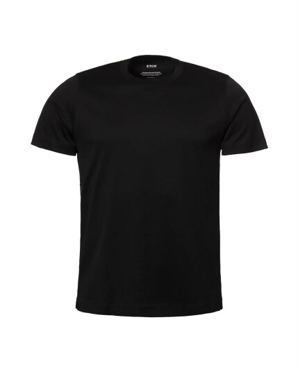Eton Filo Di Scozia Cotton T-Shirt Black Eton Filo Di Scozia Cotton T-Shirt Black