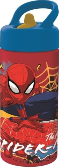 Spider-Man Drikkeflaske 410 ml med Sugerør i Polypropylen
