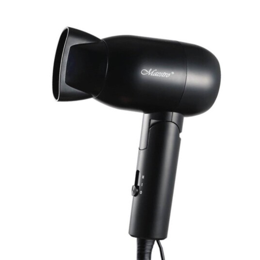Maestro Feel Maestro Rejsehårtørker 1500W Foldbar Håndtak Sort Maestro Feel Maestro Rejsehårtørker 1500W Foldbar Håndtak Sort