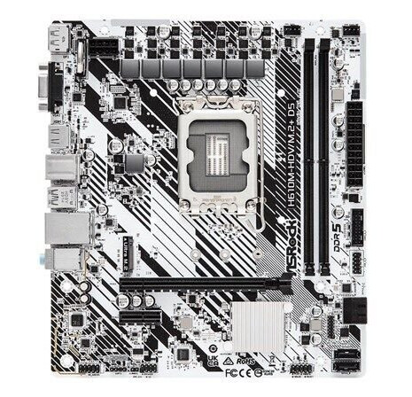 ASRock H610M-HDV Micro ATX Hovedkort DDR5 LGA1700 ASRock H610M-HDV Micro ATX Hovedkort DDR5 LGA1700